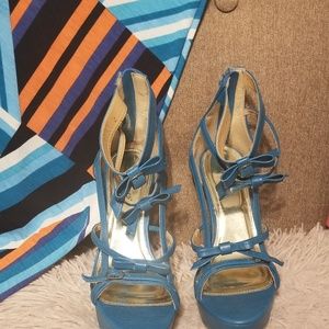 Turquoise heels